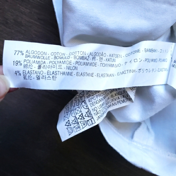 Zara White Blouse With Eyelet Short Sleeves V-neck - Picture 2 of 6